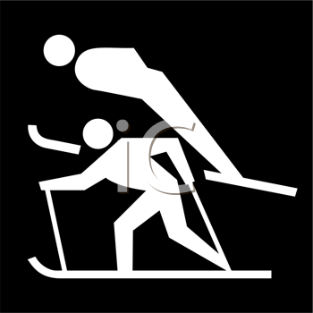 Cross Country Skiing Clipart. Royalty Free Skiing Clipart