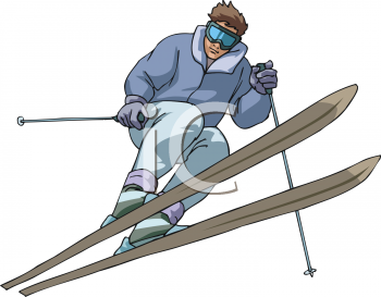 Royalty Free Skiing Clip art, Sport Clipart