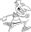 Cartoon pictures of joggers