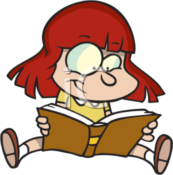 School Clipart children reading books clip art. School Clipart