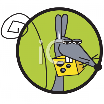 Clip Art Mouse And Cheese. Rodent Clipart