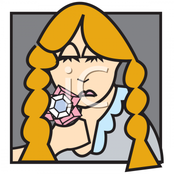 Clip Art Girl Crying. Cartoon Clipart