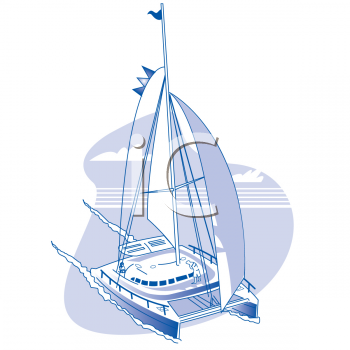 Clip Art Yacht. Royalty Free Yacht Clipart