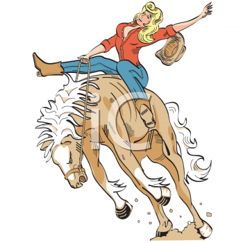 Royalty Free Cowgirl Clipart