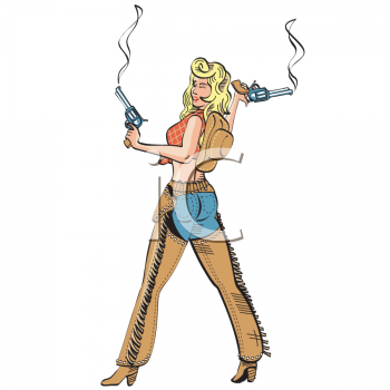 Royalty Free Cowgirl Clipart