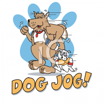 cartoon dog running. Cartoon Clipart