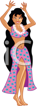 Hawaiian+hula+dancer+clipart