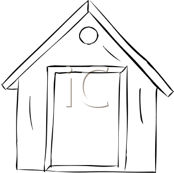 house clipart black and white. Dog Clipart