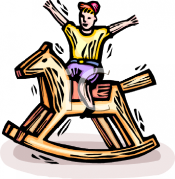 Clip Art Rocking Horse. Entertainment Clipart