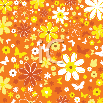 clip art flowers and butterflies. Background Clipart