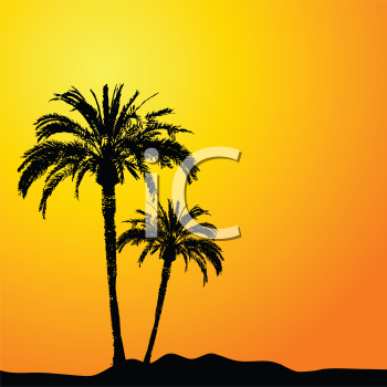 palm tree clipart. Grass and Tree Clipart