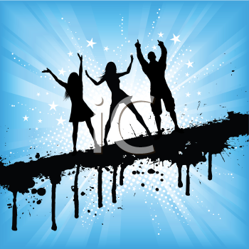 Clip Art Dancing People. Background Clipart