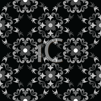 black and white floral pattern name. lack and white flowers