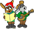 Free Christmas Animals Clipart