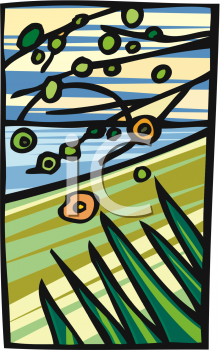 Grass and Tree Clipart