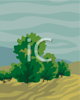 Grass and Tree Clipart