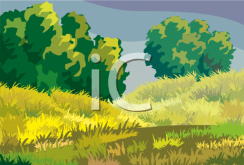 Grass and Tree Clipart