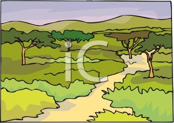 Grass and Tree Clipart