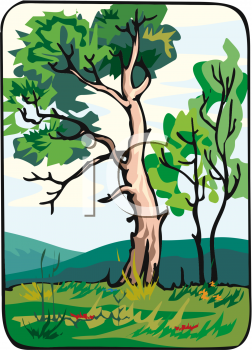 Grass and Tree Clipart