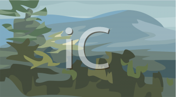 Grass and Tree Clipart