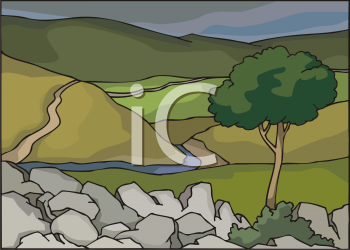 Grass and Tree Clipart