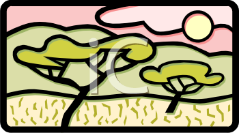 Grass and Tree Clipart