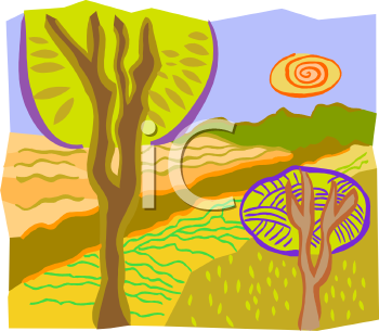 Grass and Tree Clipart