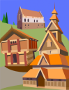 Architectural Styles Clipart