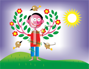 Grass and Tree Clipart