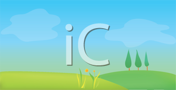 Grass and Tree Clipart