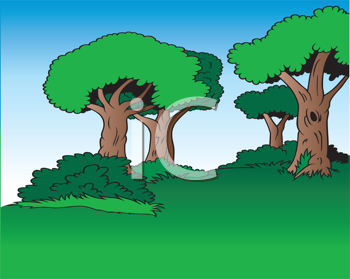 Grass and Tree Clipart